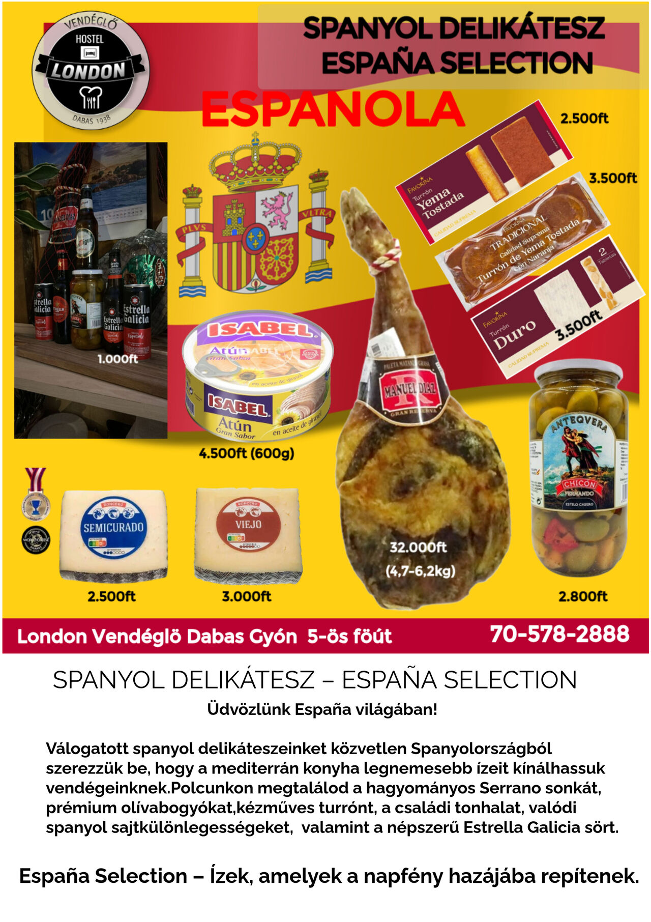 Spanyolországi termékeink