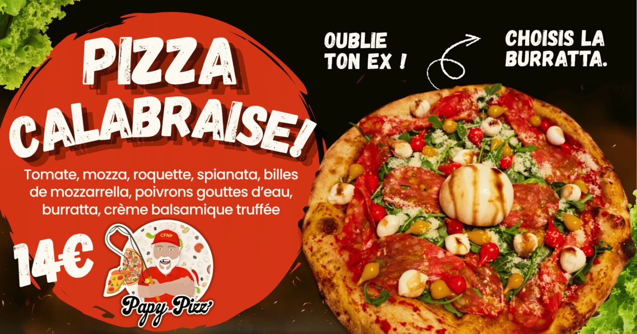Nouveau! Pizza Calabraise