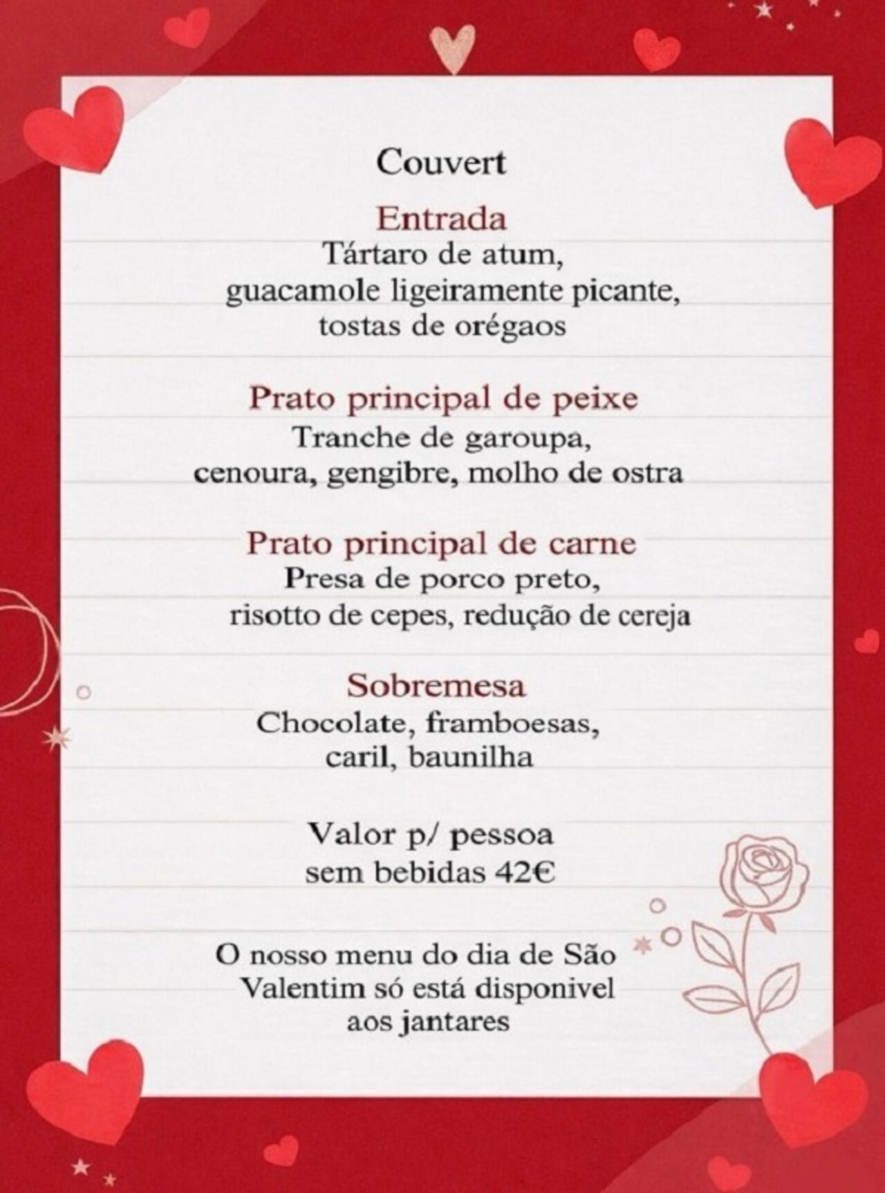 Dia dos Namorados no restaurante mais romântico de Sintra