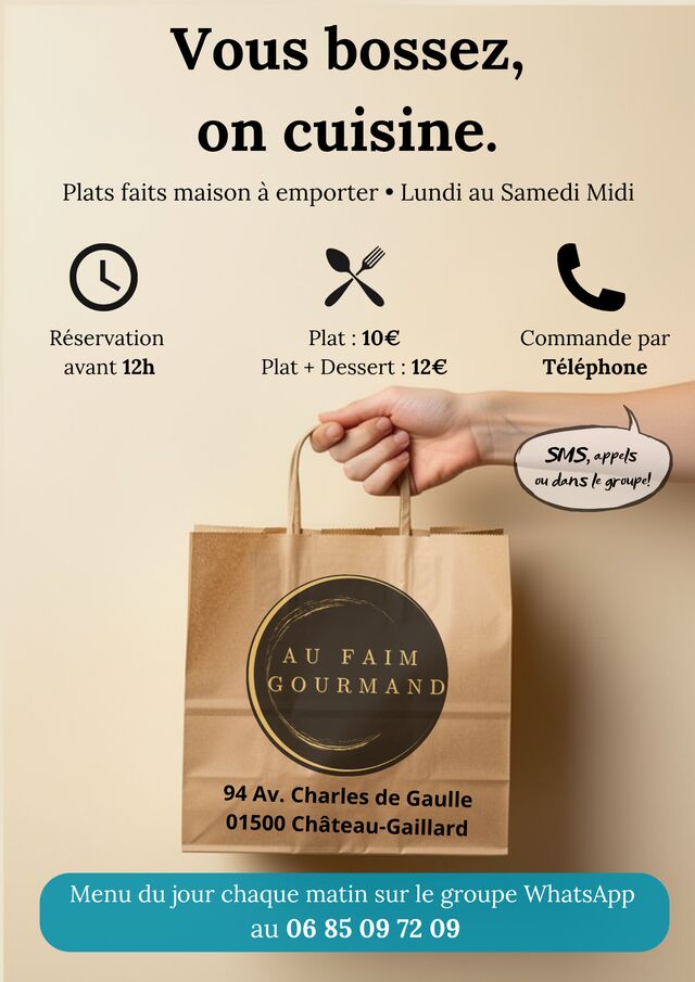 Vous bossez, on cuisine !