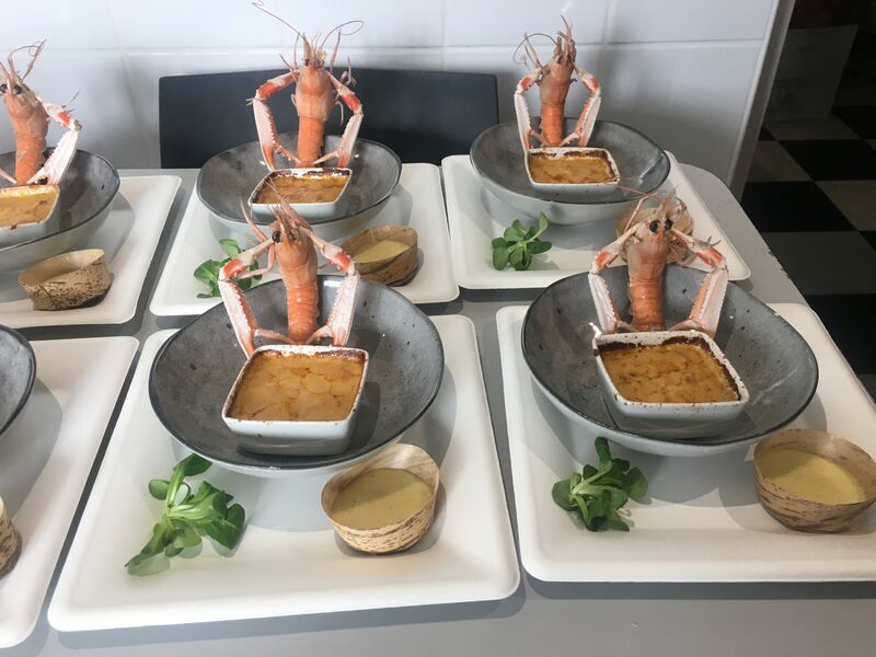 Cassolettes écrevisses et fruits de mer