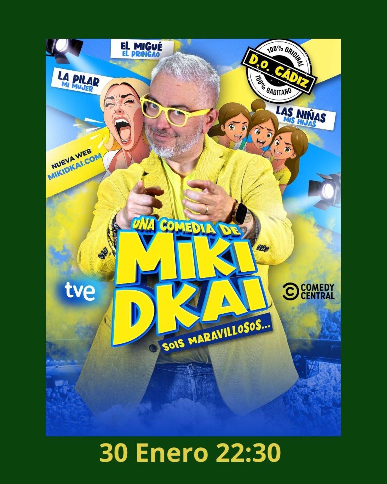 Cena+Monólogo con Miki DKAi