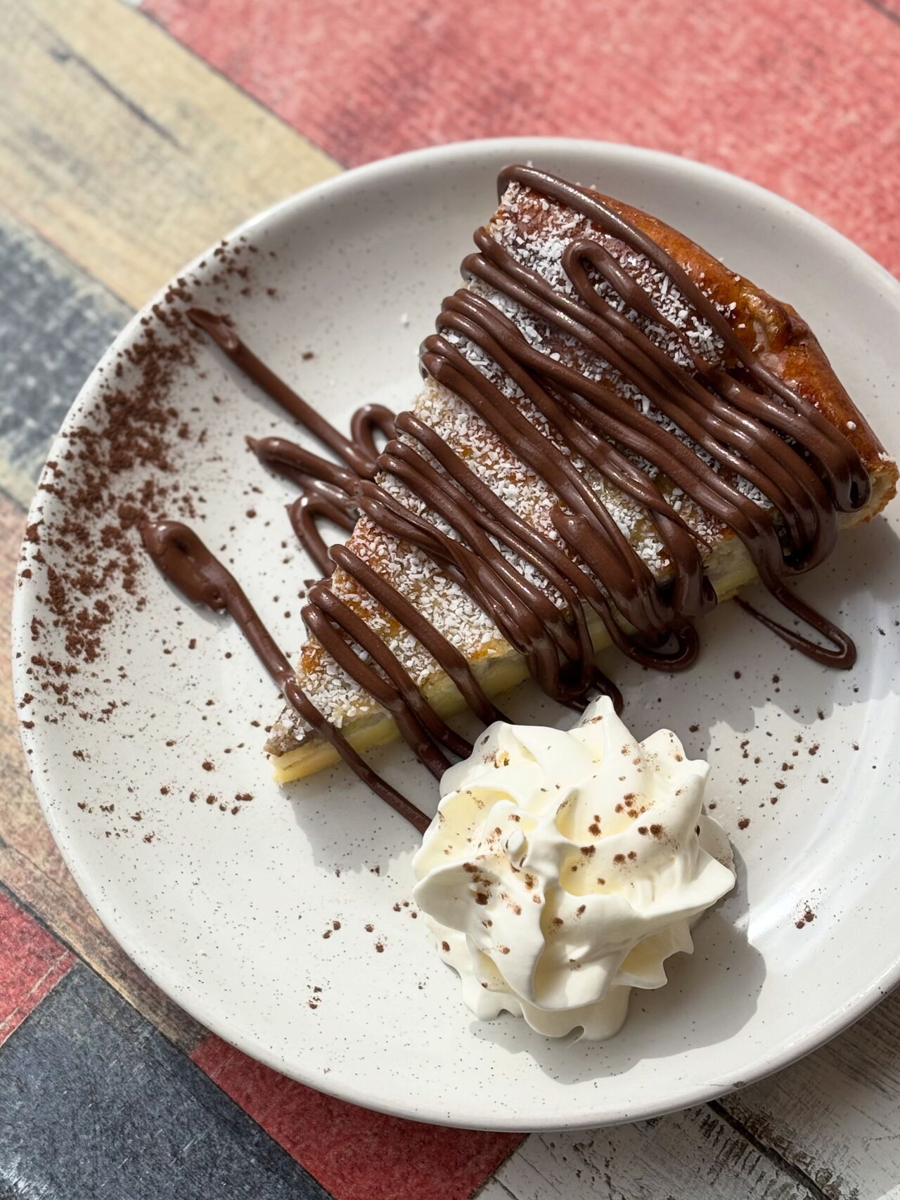 Clafoutis banane - nutella et coco 