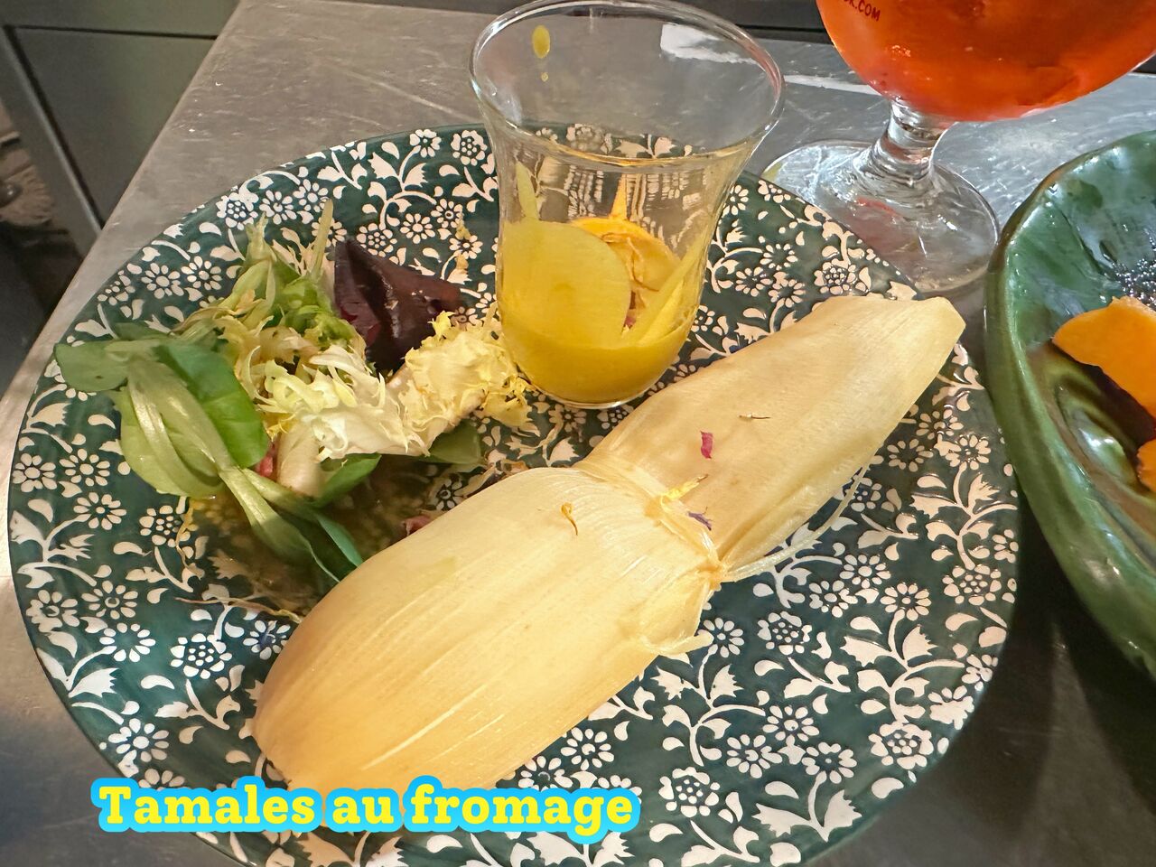 tamales au fromage dans sa feuille de mais 