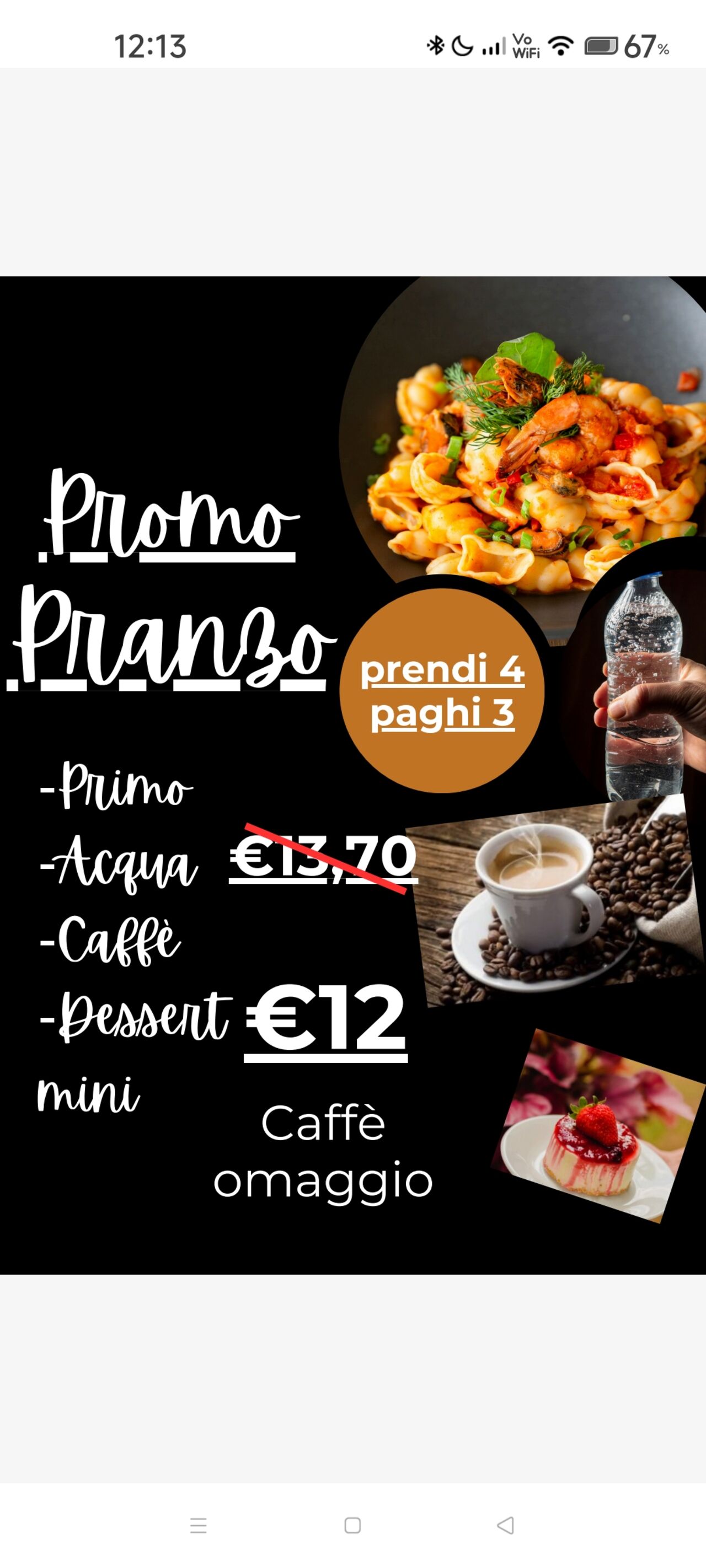 Promo pranzo