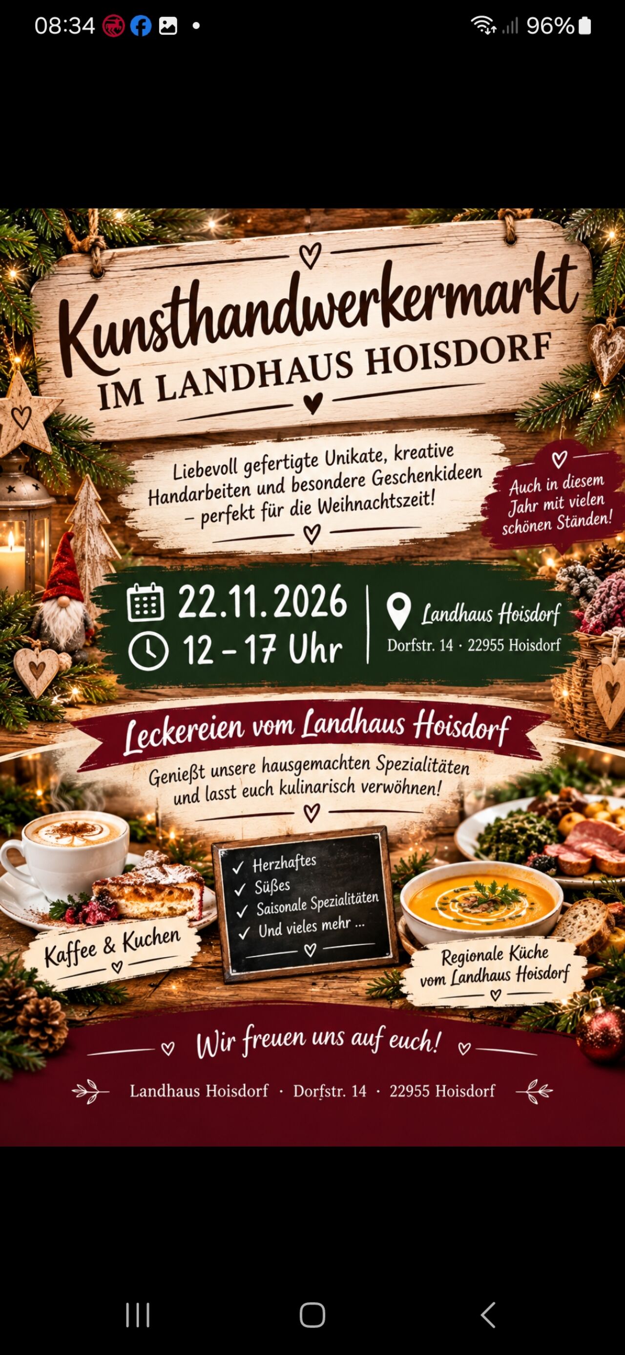 Kunsthandwerkermarkt 22.11.2026