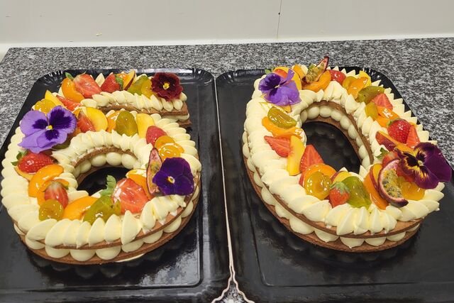 Number cake aux fruits de saisons