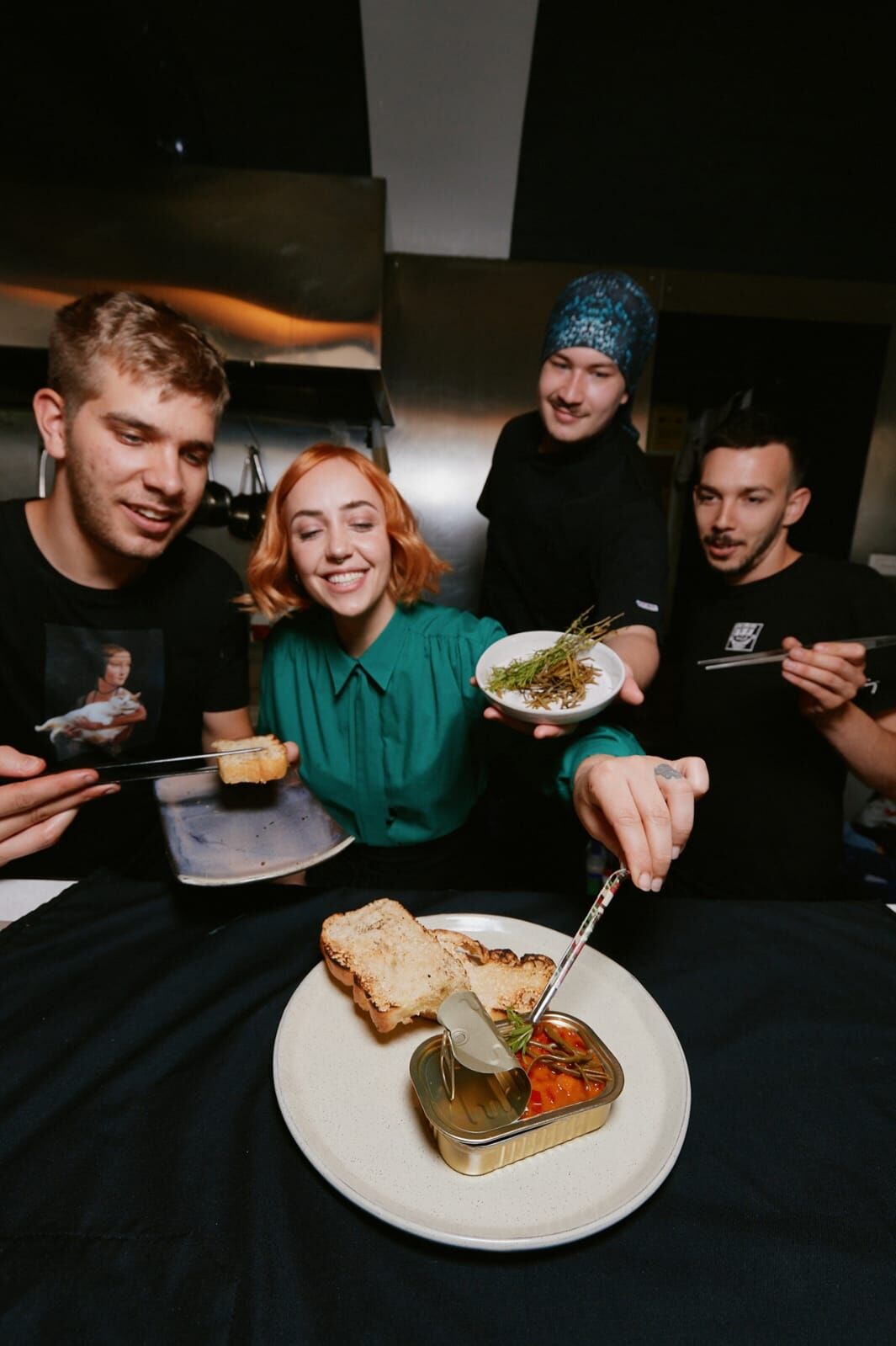 / sardines / tomato sauce / sea fennel /