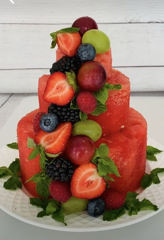Piece montee fruits 