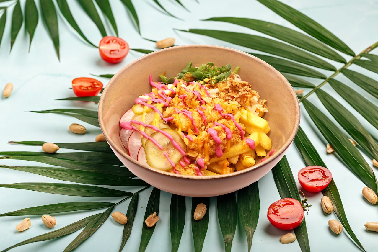 Halal Kripies (Hähnchen Filets) Bowls