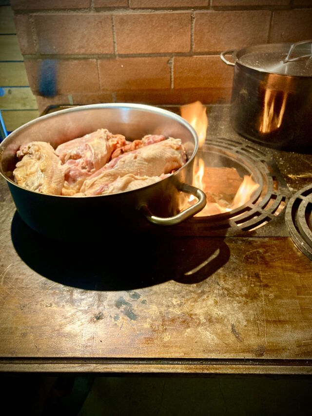 Cuisine au feu de bois