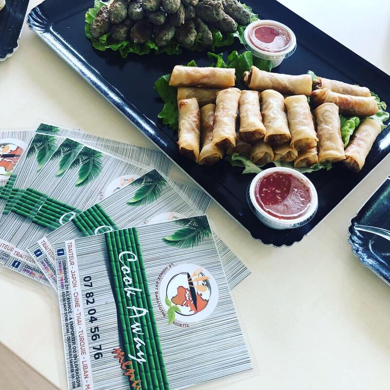 Nems crevettes et Nems poulet - Brochettes Kefta marinée