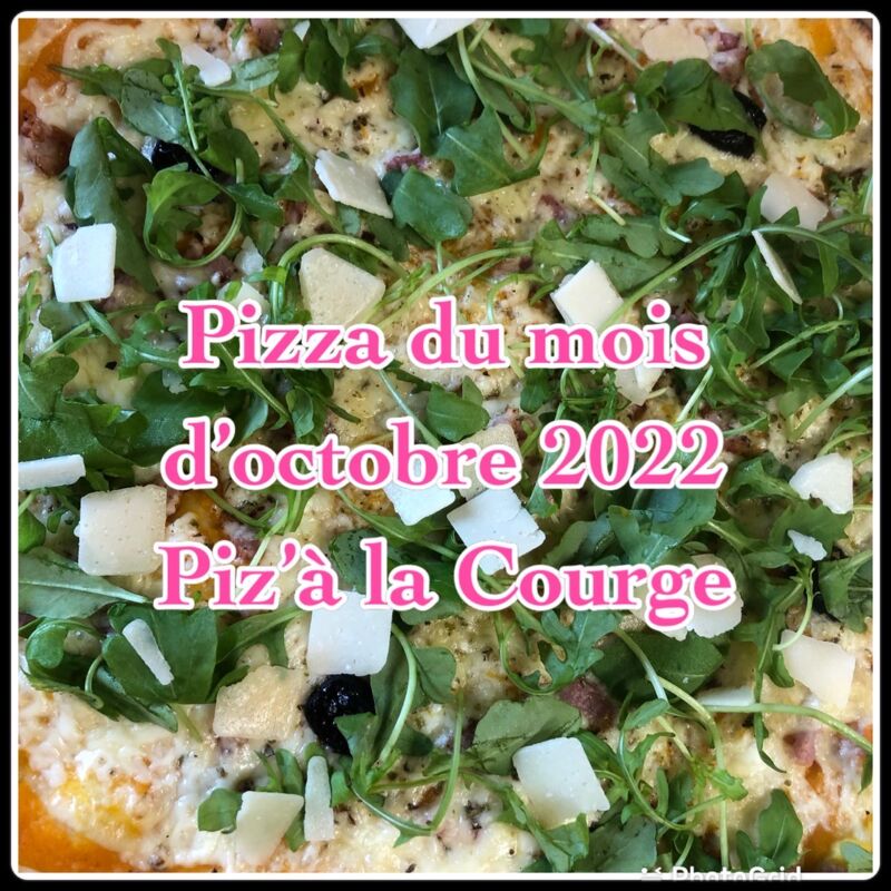 OCTOBRE Piz'à la courge