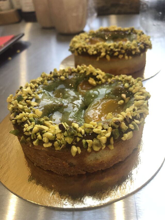 Tartelette aux abricots et pistaches 