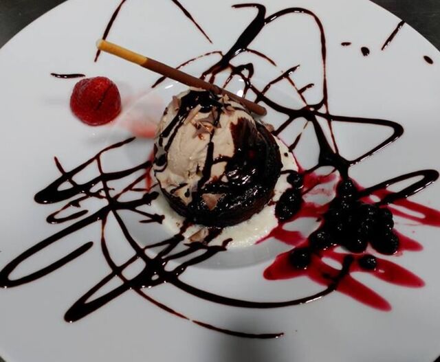 Coulant amb gelat d'avellana