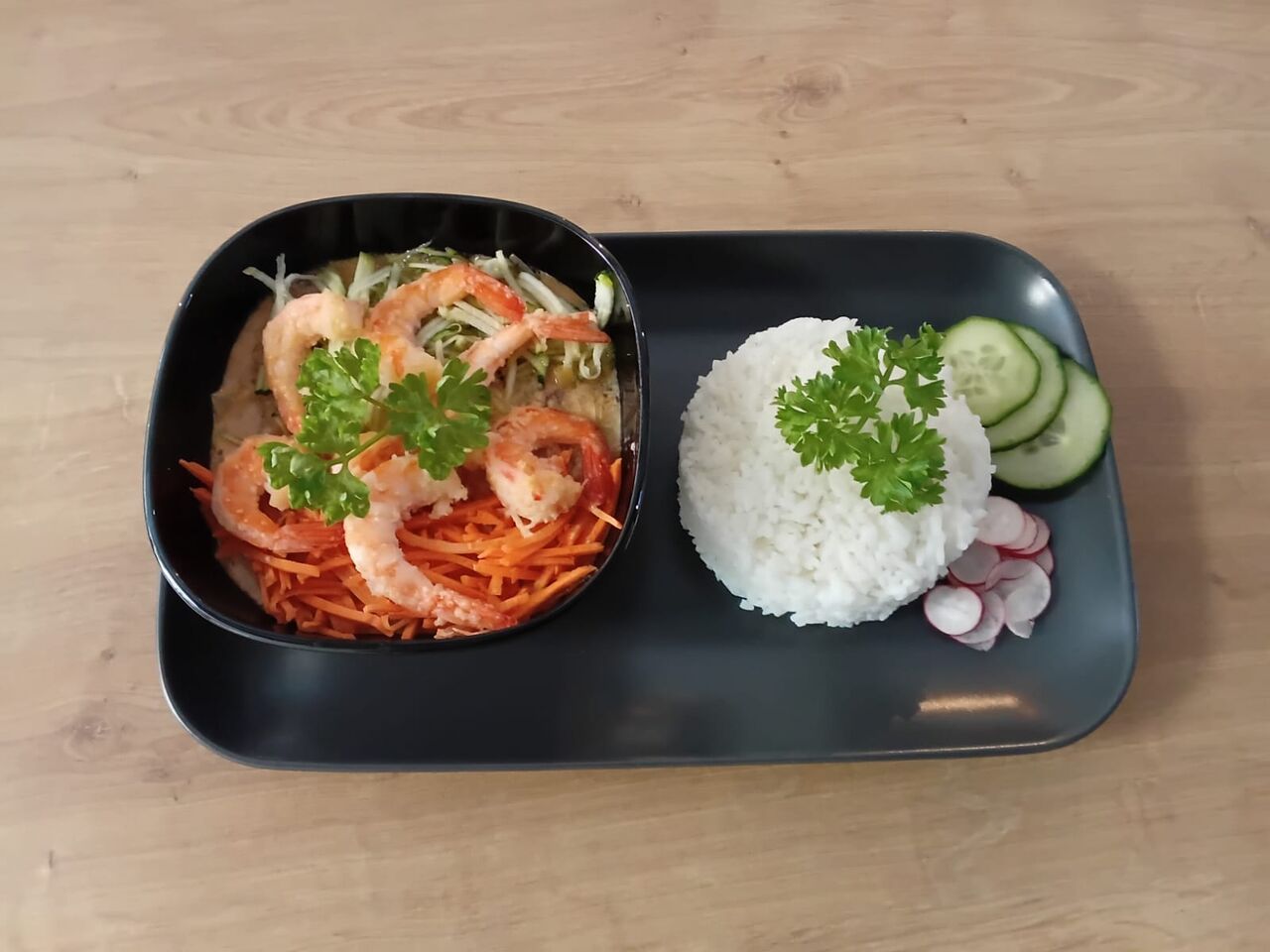 Crevettes au lait de coco