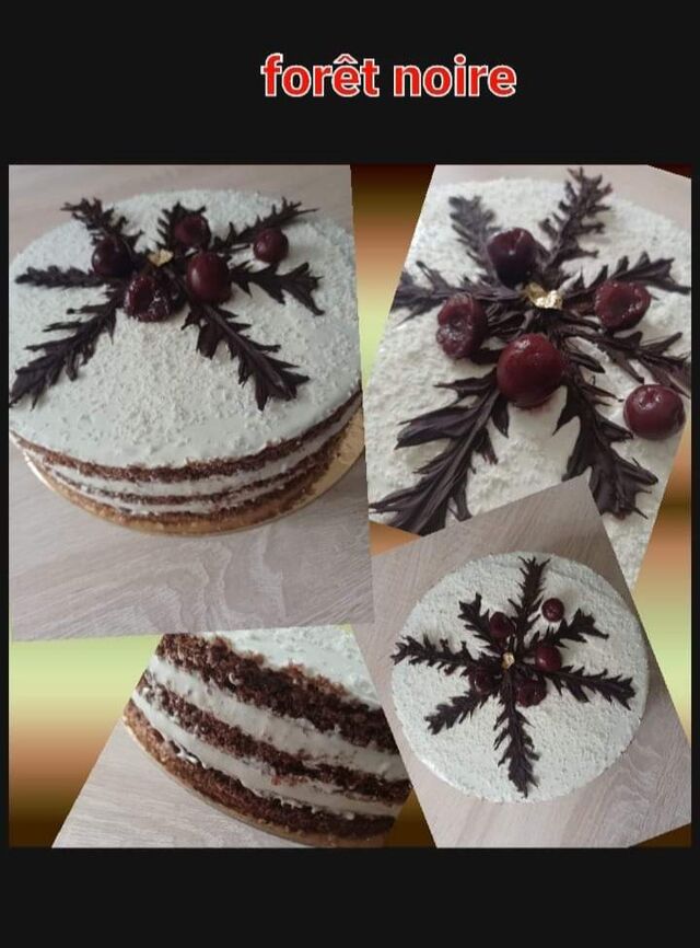 forêt noire ou forêt blanche :) avec ses petites cerises noires