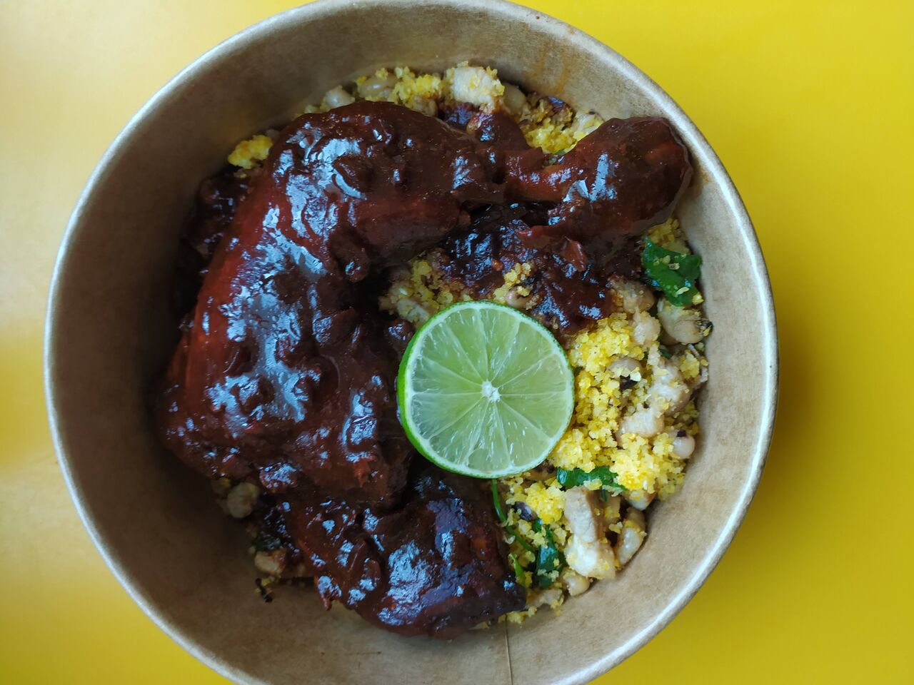 Tropeiro de cuscuz + Poulet aigre-doux