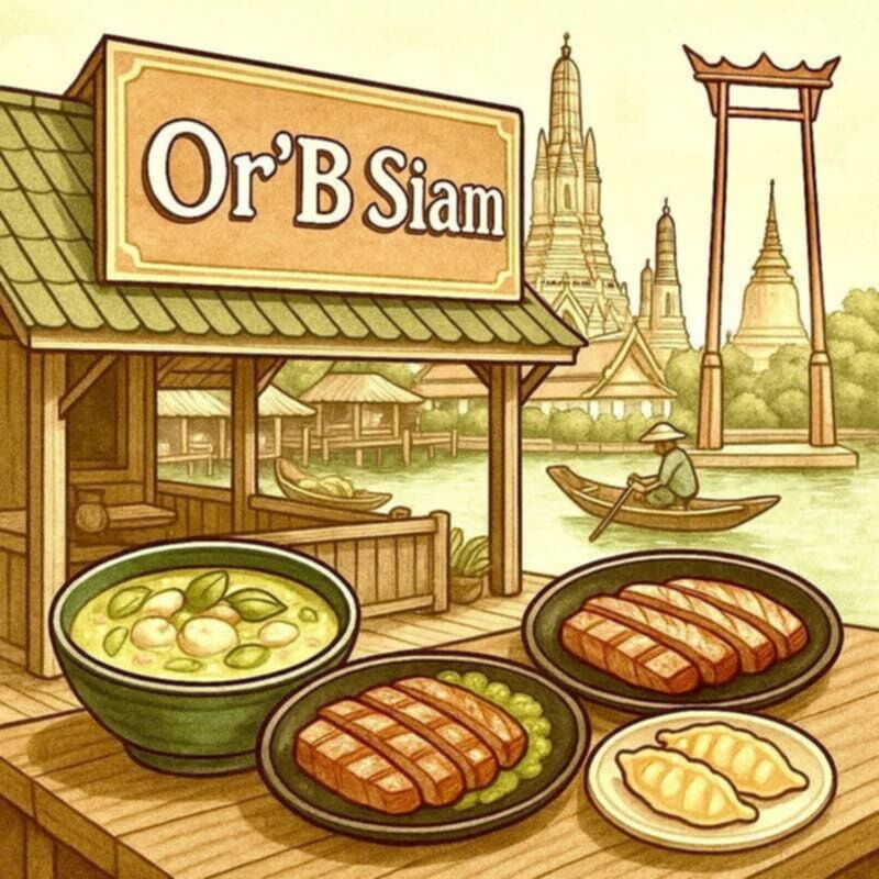 Dessin Or B Siam Restaurant Wat Arun