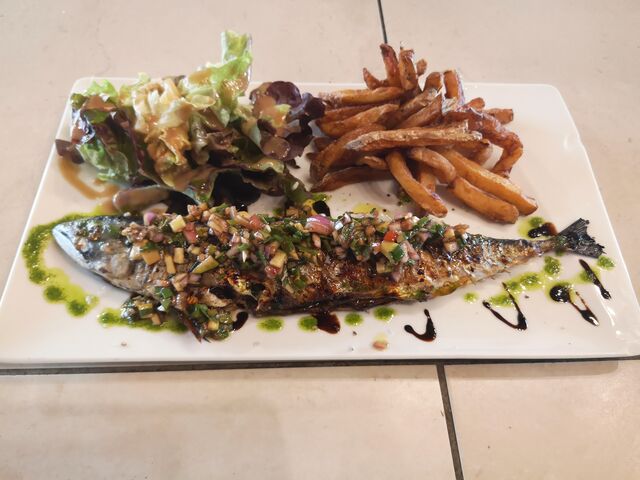 Inspiration du moment :
Bar entier grillé