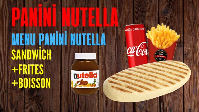 MENU PANINI NUTELLA