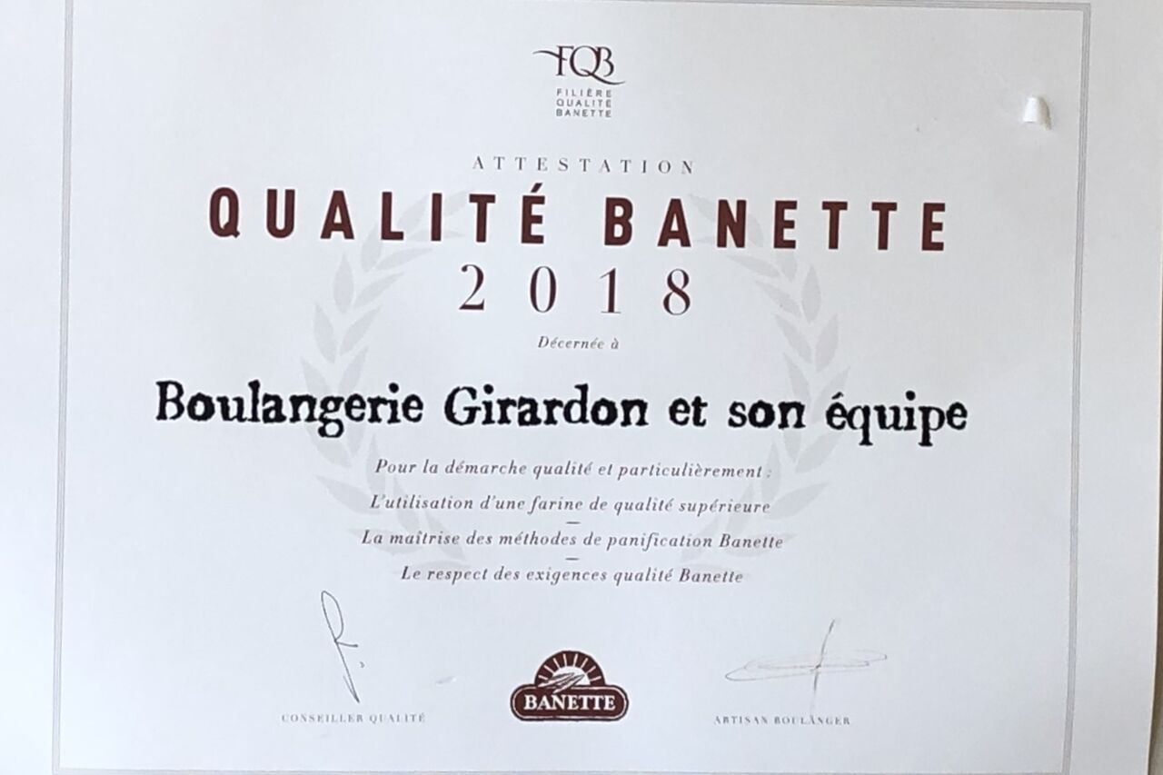 La filière qualité Banette