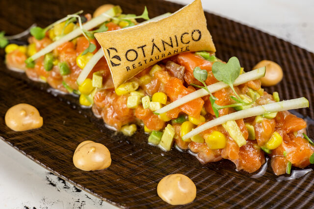 🐟 Tartar de salmón y su vinagreta de de mojito 🍹