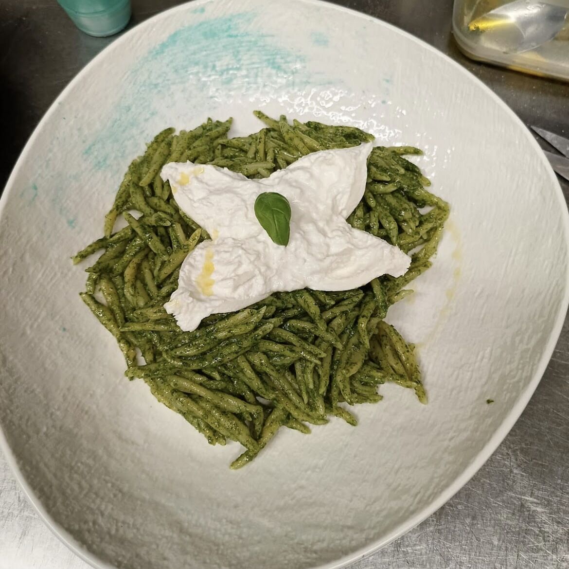 Pasta al Pesto Burrata