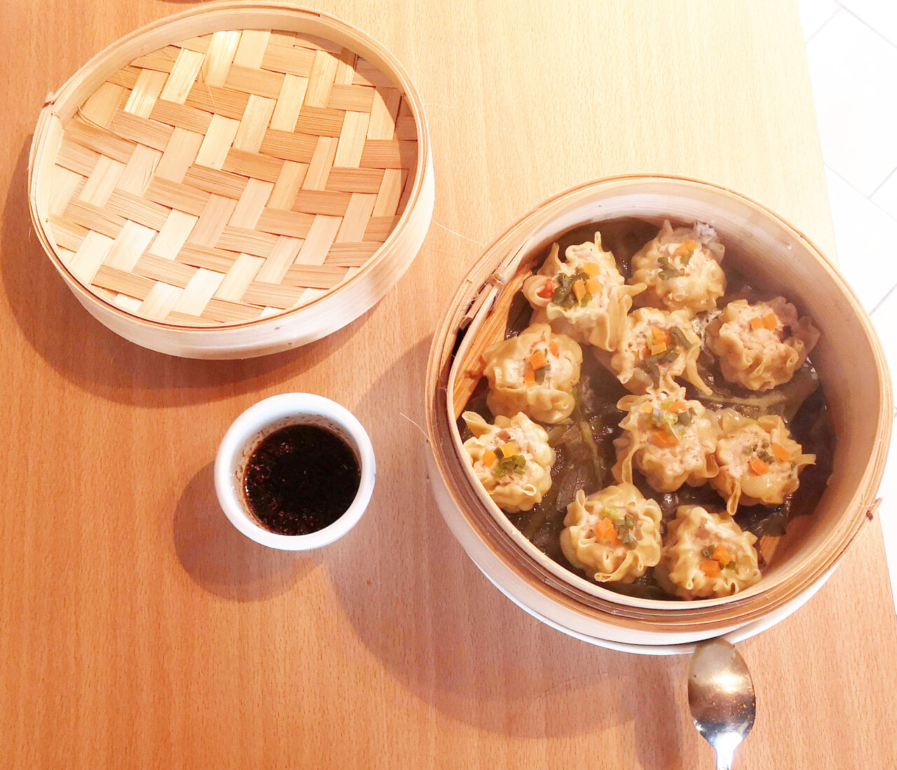 Ravioli au crevette et au porc