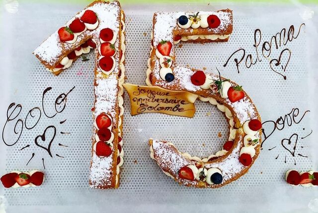 Fraisier revisité, ganache montée chocolat blanc