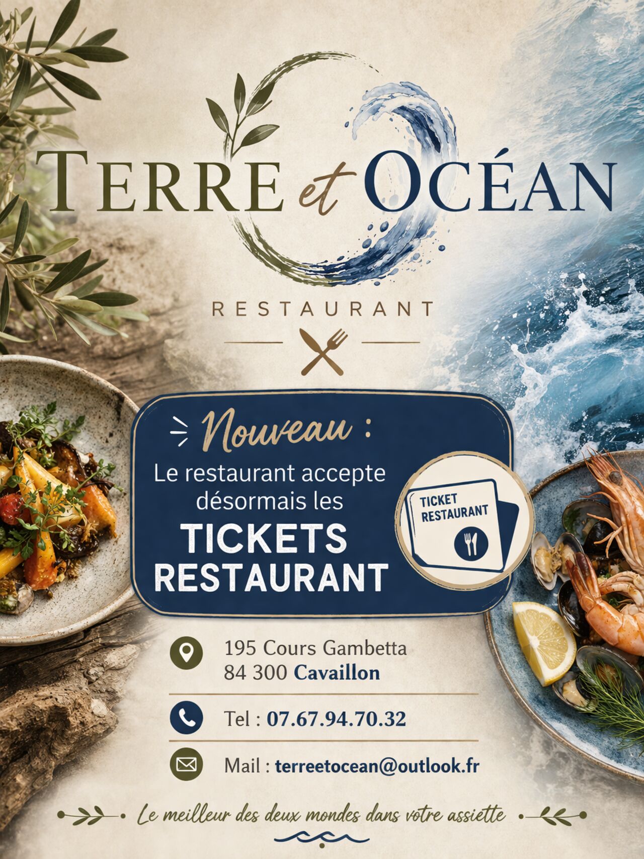 NOUVEAUTE TICKET RESTAURANT