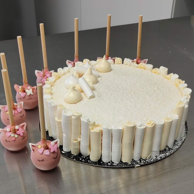 Entremets vanille/fruits exotiques