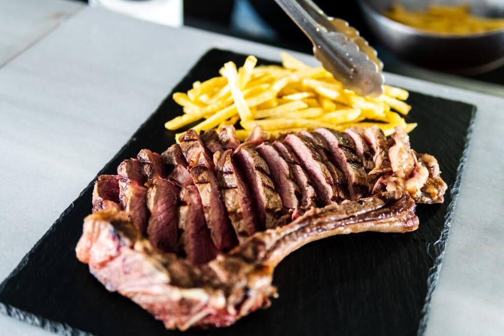 Chuletón de angus.