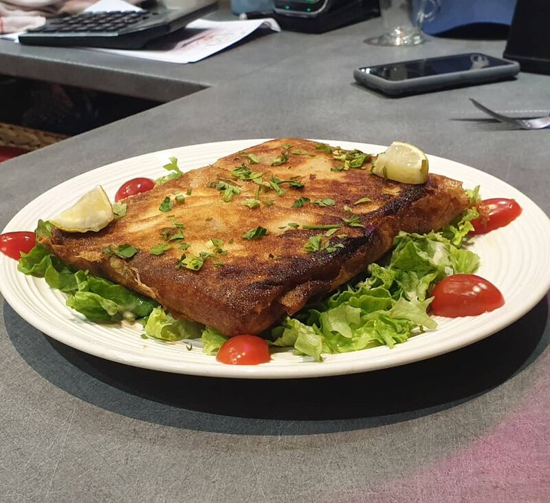 Brick accompagnée de sa salade