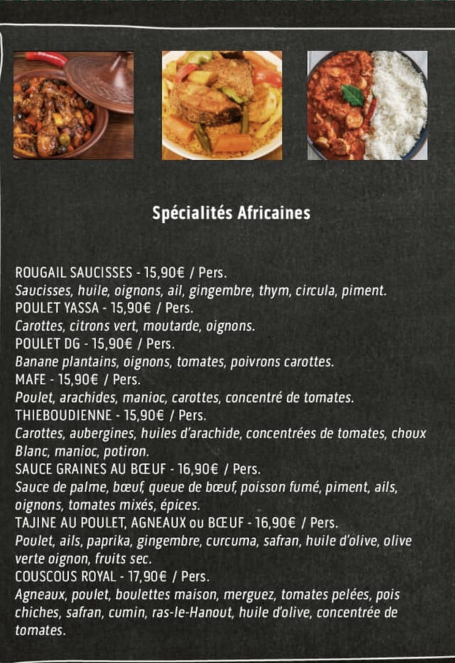 Spécialité Africaine et autre