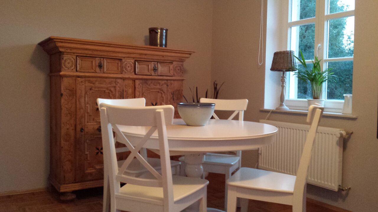 Essecke im Wohnzimmer