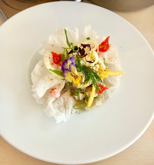 Tartare de bar aux agrumes