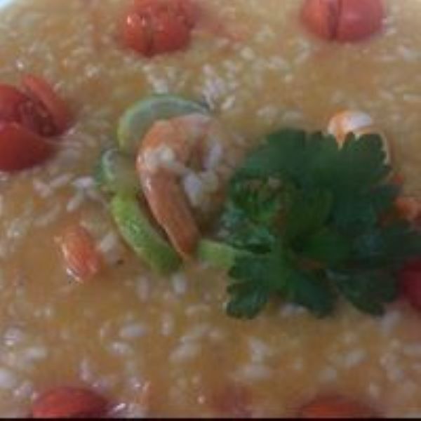 Risotto de Lima e Gambas