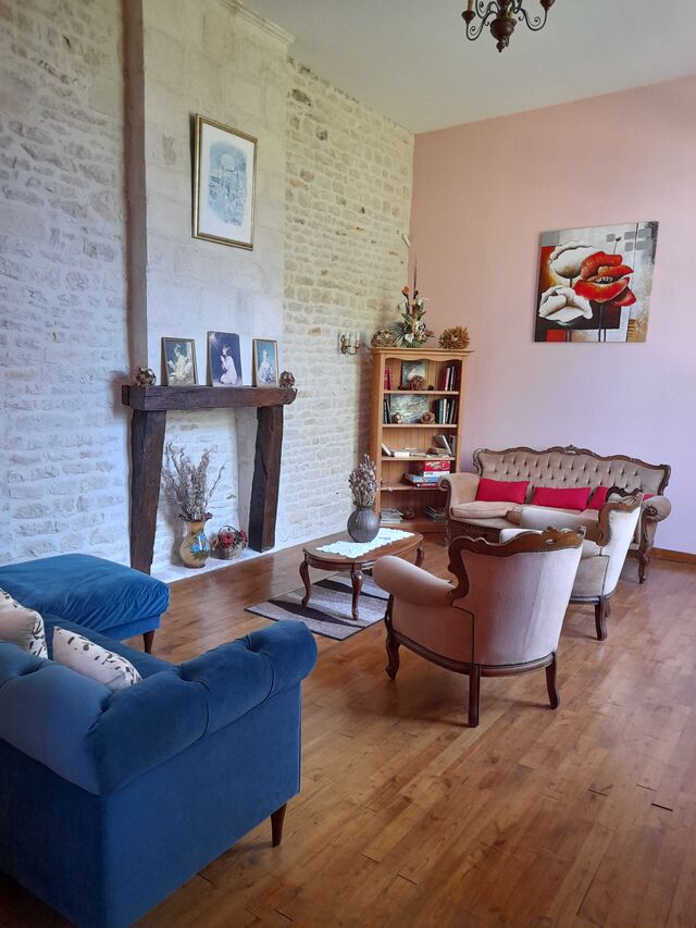 La salon commun des Chambres d'hôtes