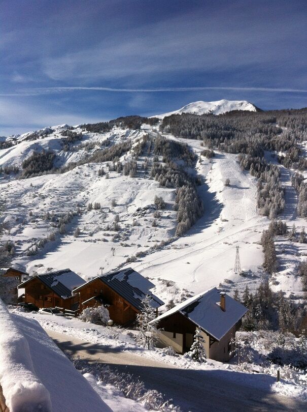 Les pistes vues du centre