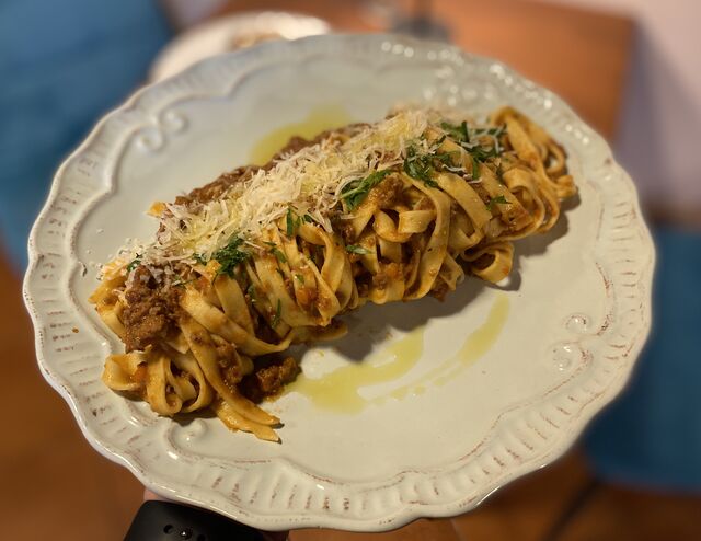 Tagliatelle s hovězím ragú