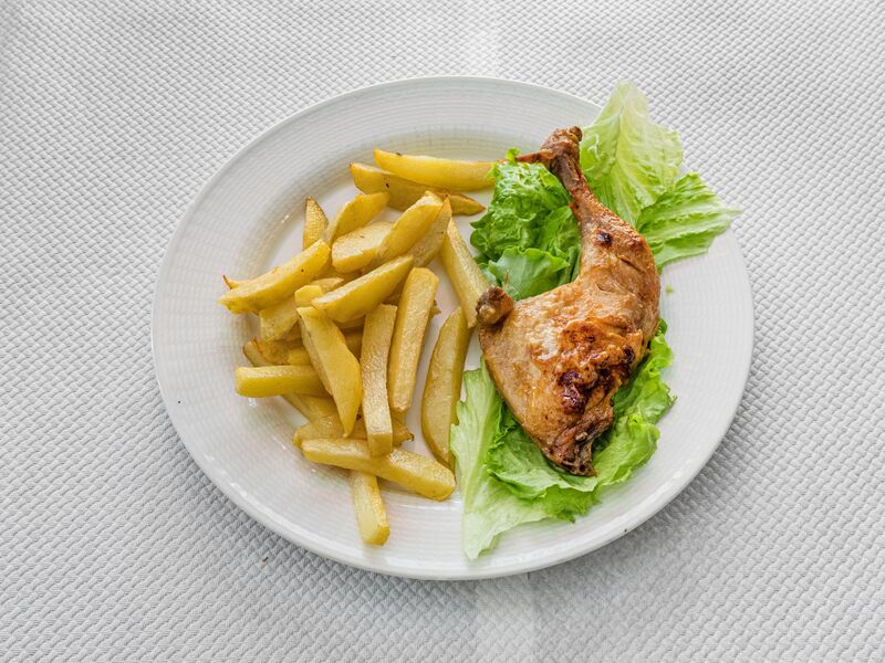 Confits de canard et frites maison