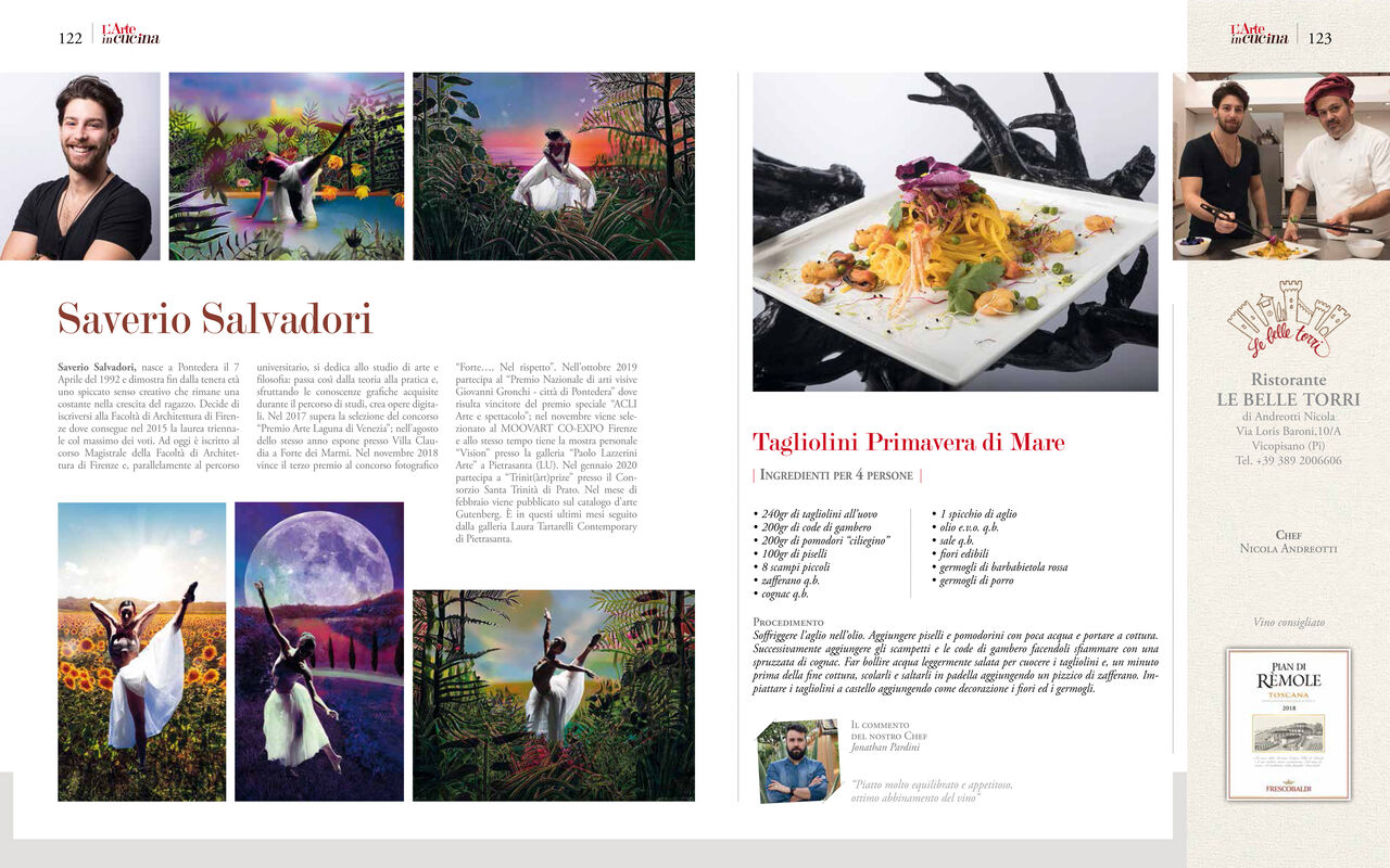 Tagliolini Primavera di Mare per L'Arte in Cucina - Mondadori
