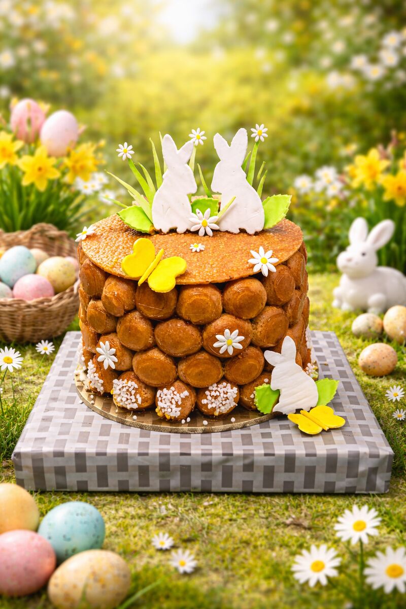 Pièce montée thème Pâques 