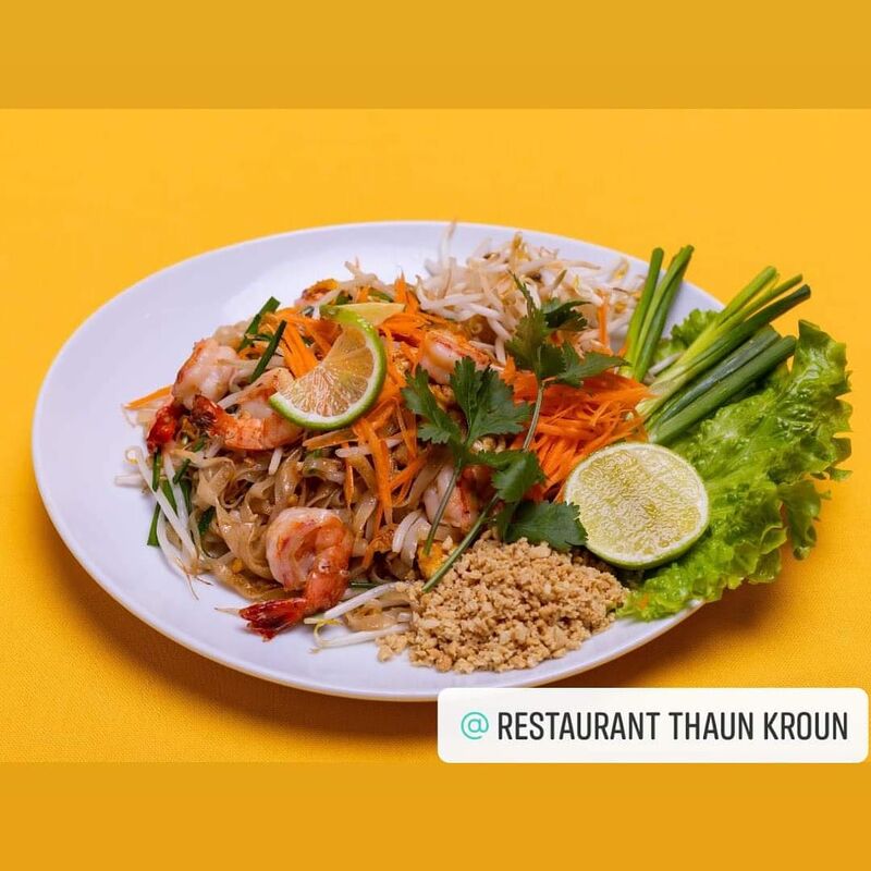 Pad thaï aux crevettes 