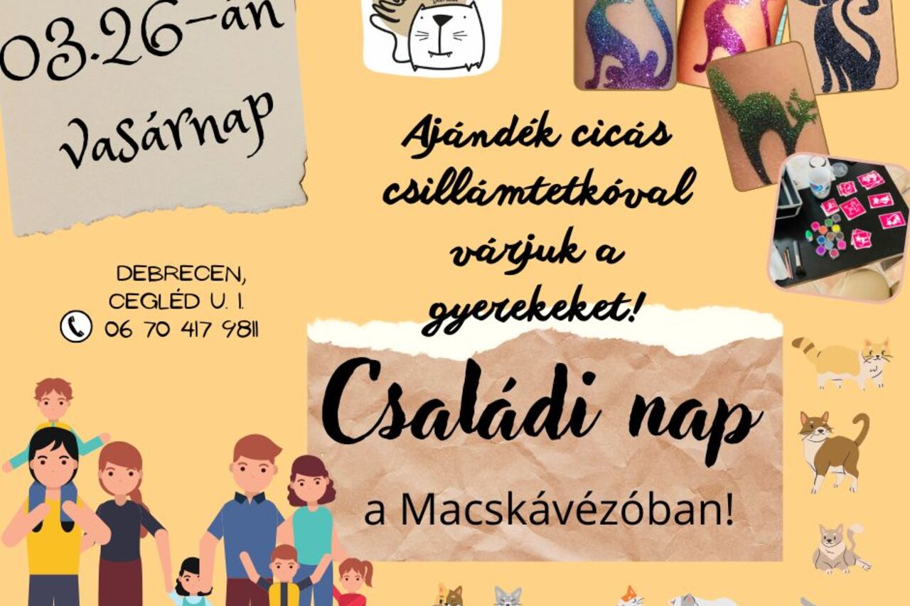 Családi nap a Macskávézóban!