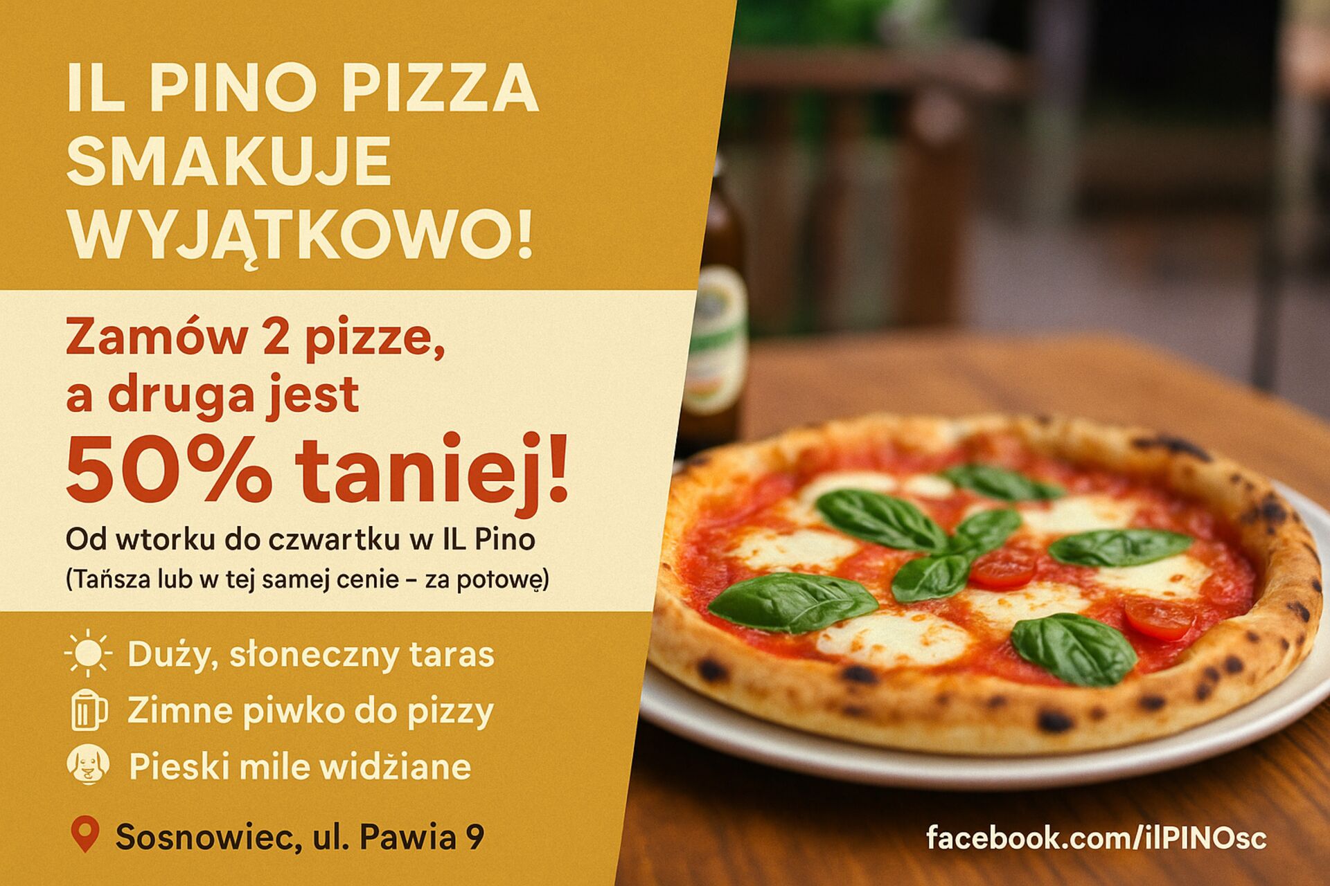 W IL PINO PIZZA SMAKUJE WYJĄTKOWO !!