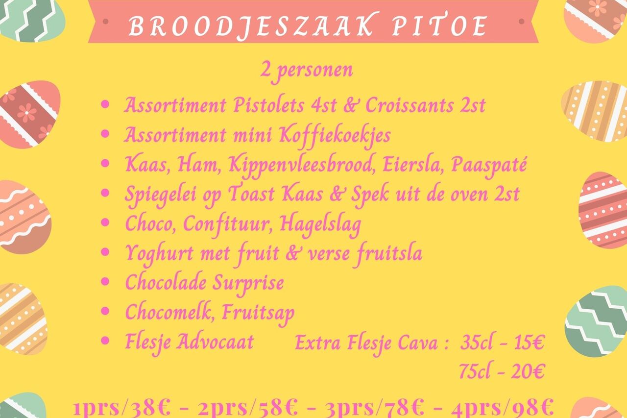 Menu Paasontbijtmand