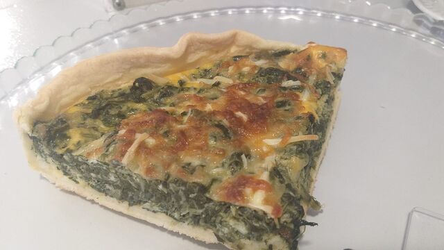 Quiché de espinaca