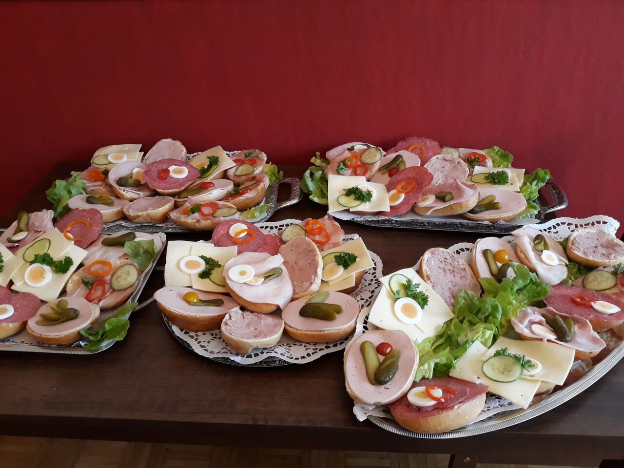 Belegte Brötchen außer Haus